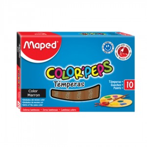 MAPED TEMPERAS MARRON 8ml x 10u